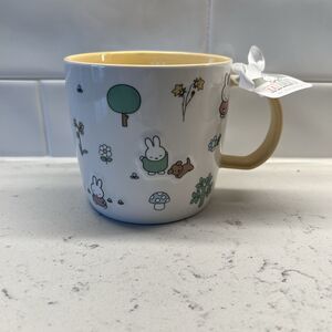 BRAND NEW NWT MIFFY BY MAGENTA COTTAGECORE COTTAGE CORE PASTEL YELLOW COFFEE MUG
